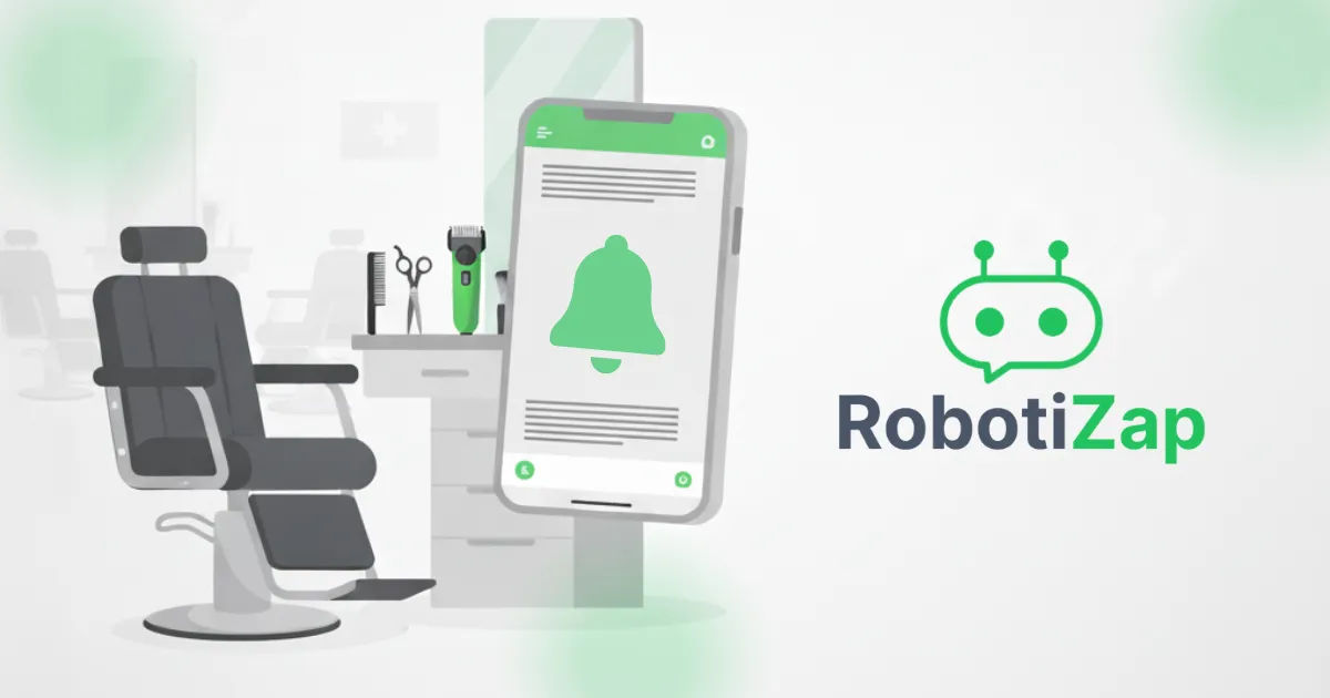 Reduza faltas usando lembretes automáticos | RobotiZap